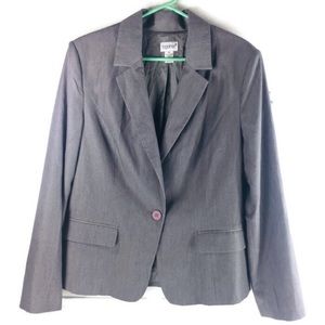 Together Gray plus Size Blazer Jacket EUC size16